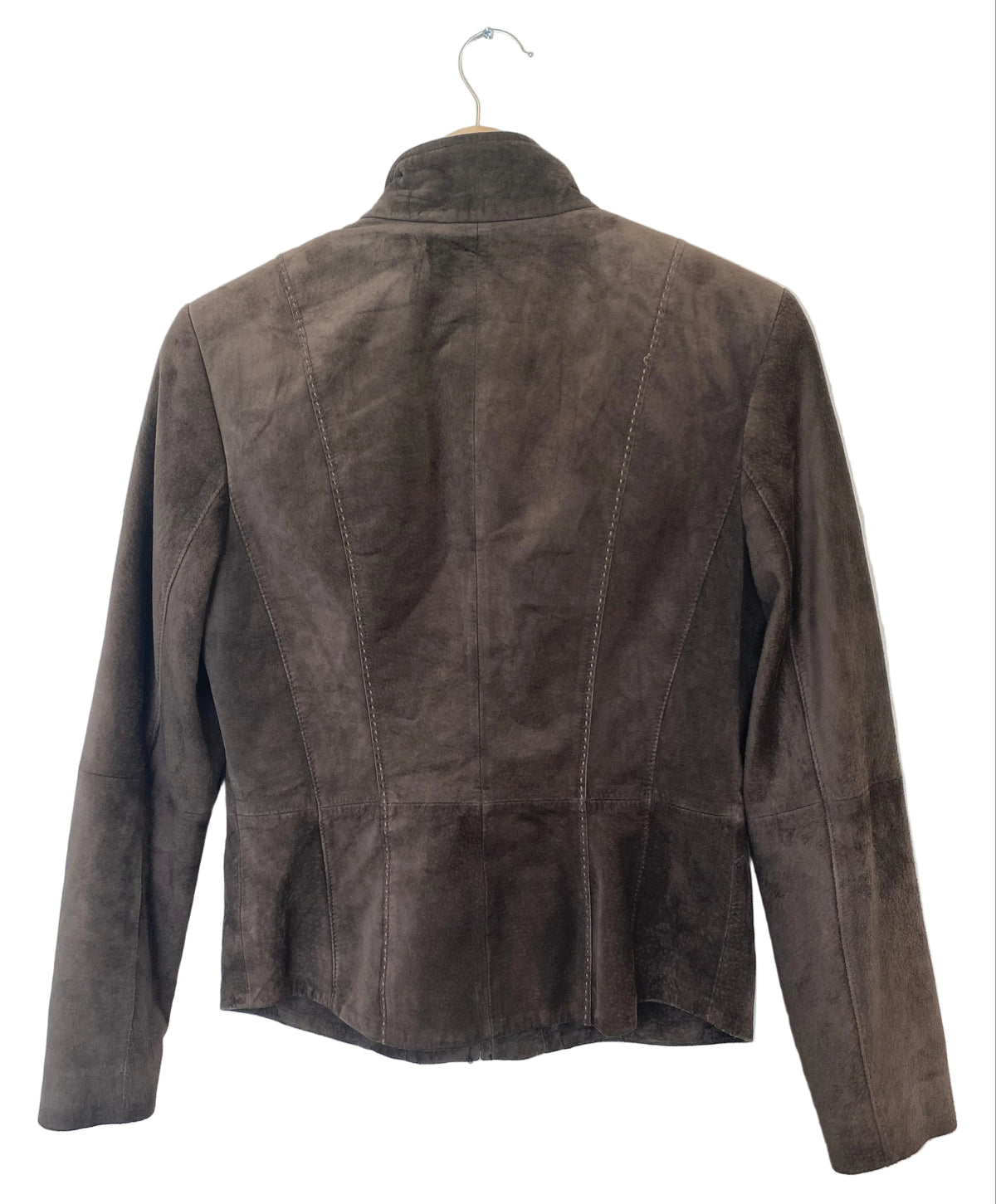 Gerry Weber vintage skinnjakke mørk brun