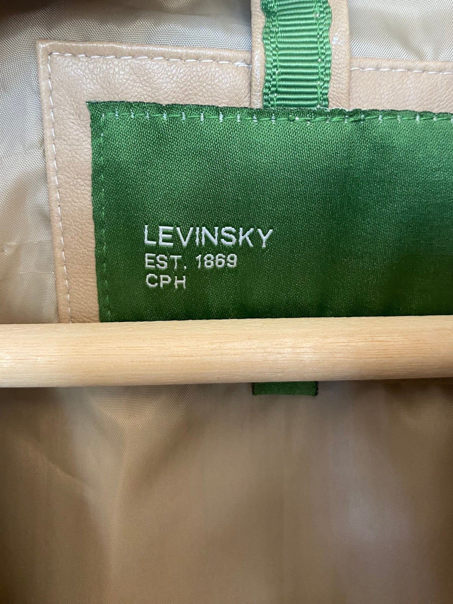 Vintage skinnjakke brun