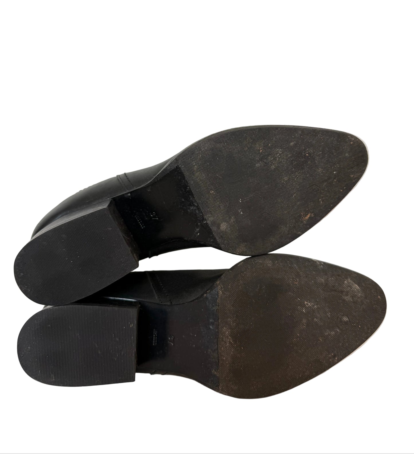 Alexander Wang boots i sort skinn