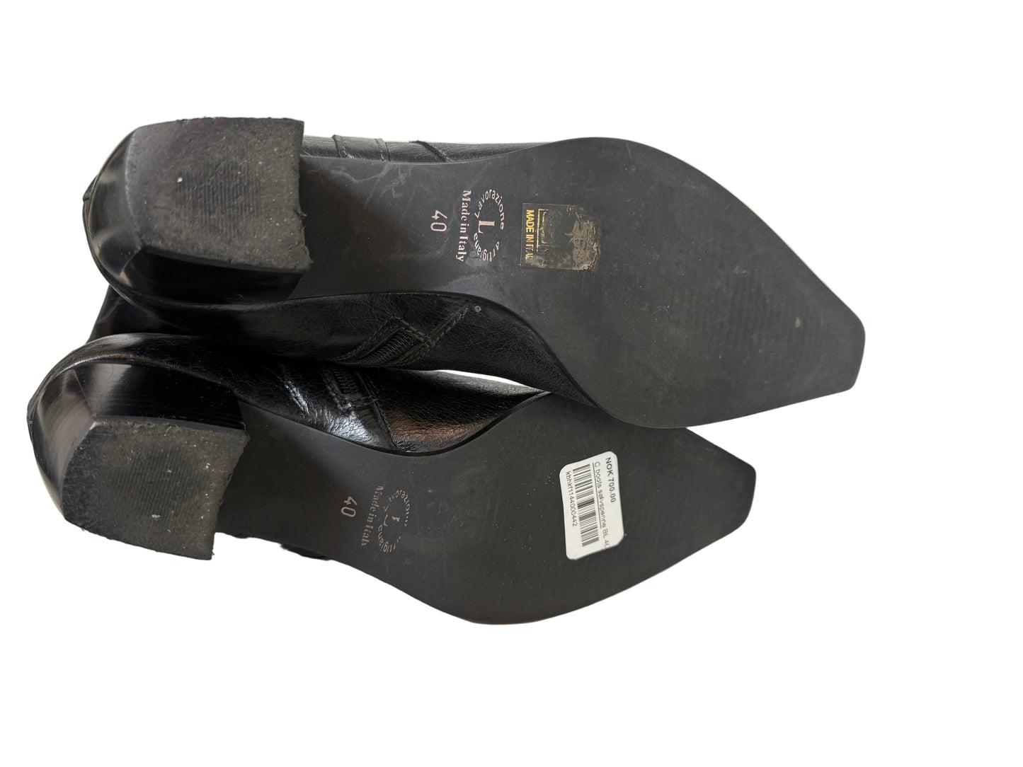 Høye boots med studs sort
