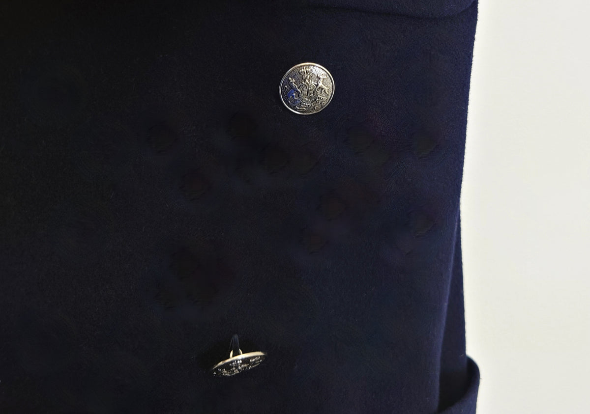 Vivare jakke i ull og kashmir marineblå