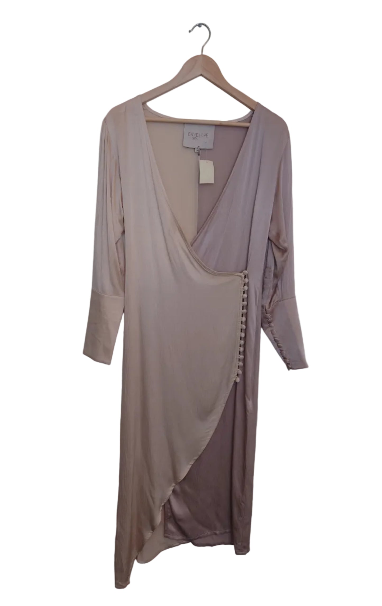 Envelope kjole cream/dusty pink