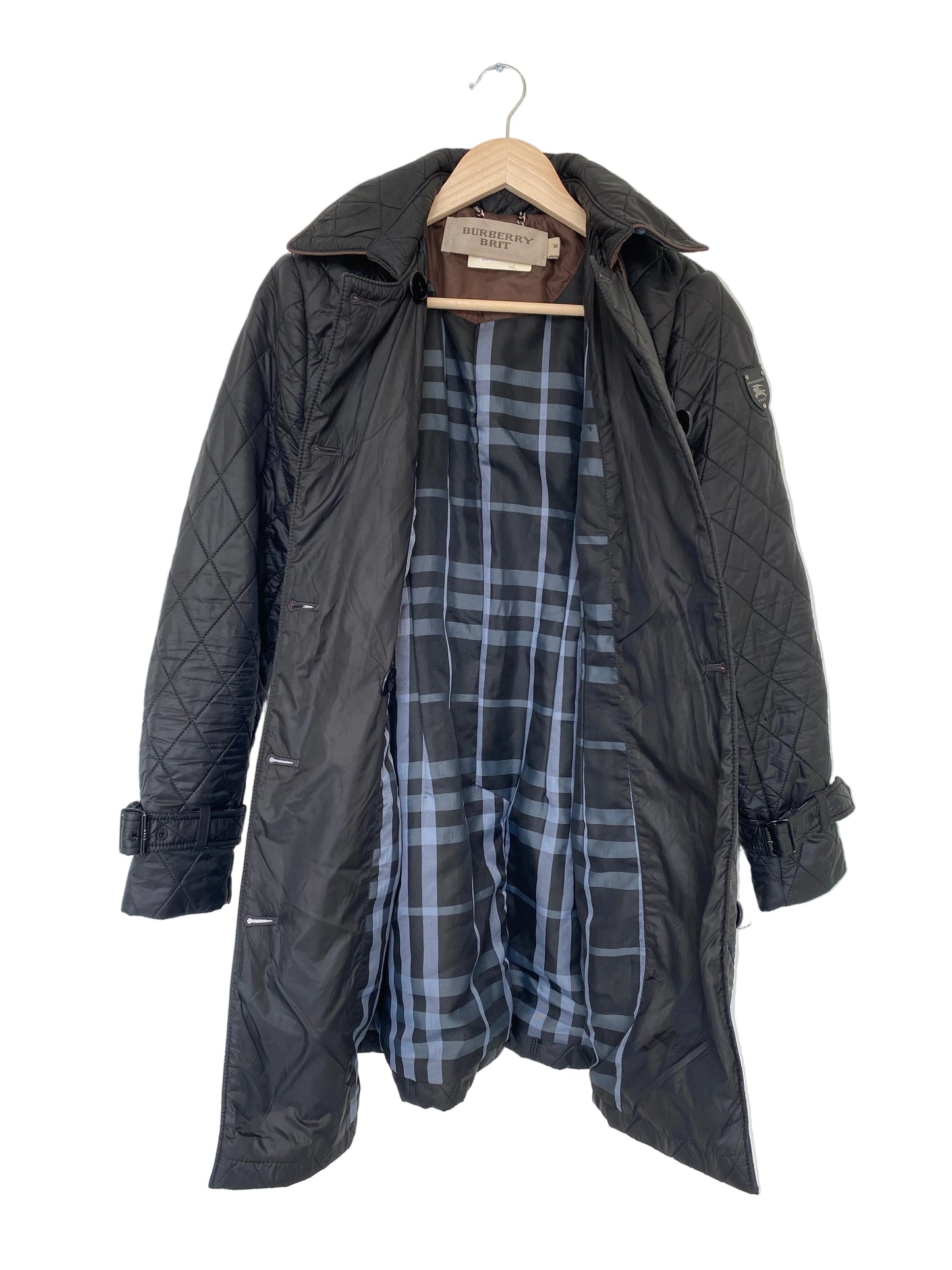 Burberry Brit trenchcoat med skinndetaljer