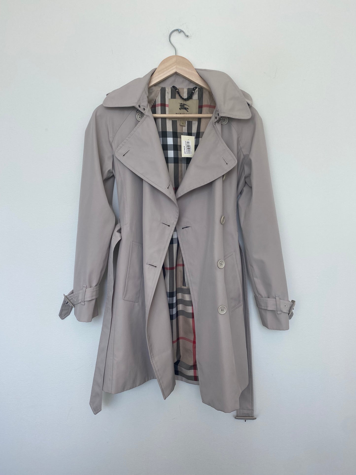 Burberry trenchcoat med belte beige