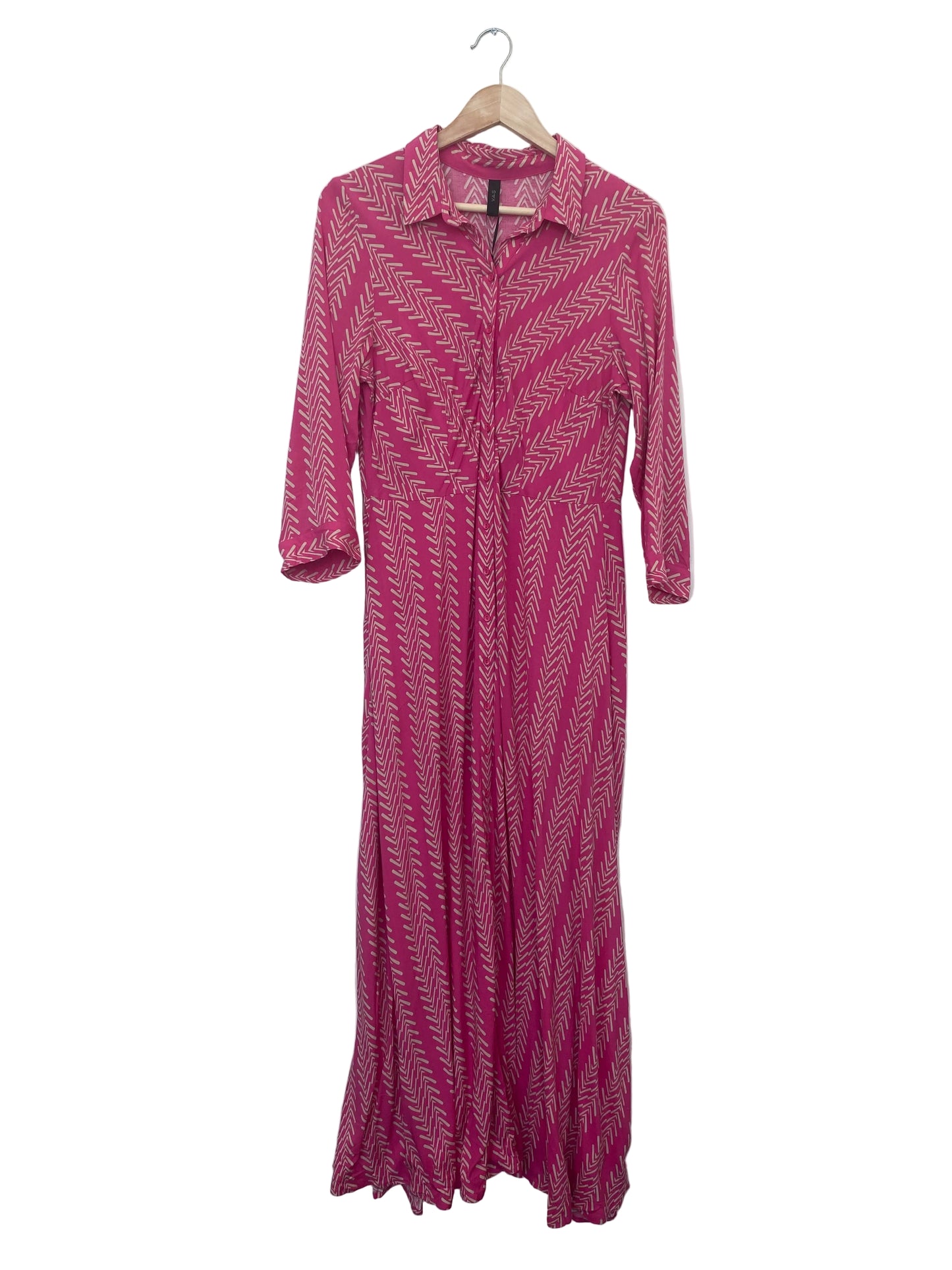 YAS Savanna long shirt dress rosa L