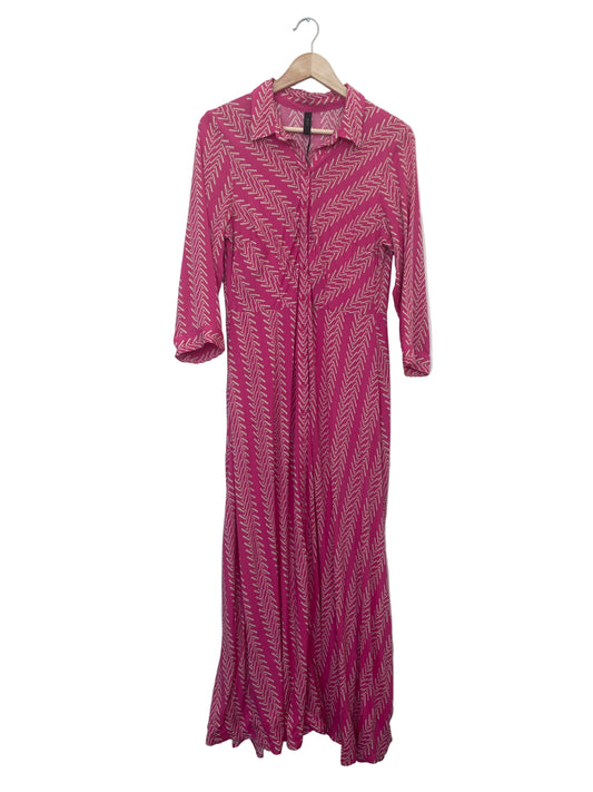 YAS Savanna long shirt dress rosa L