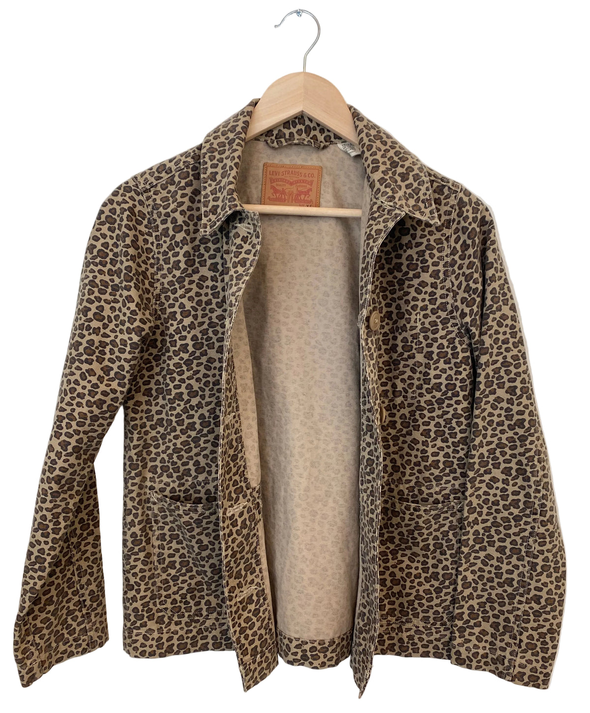 Levi's denimjakke med leopardprint
