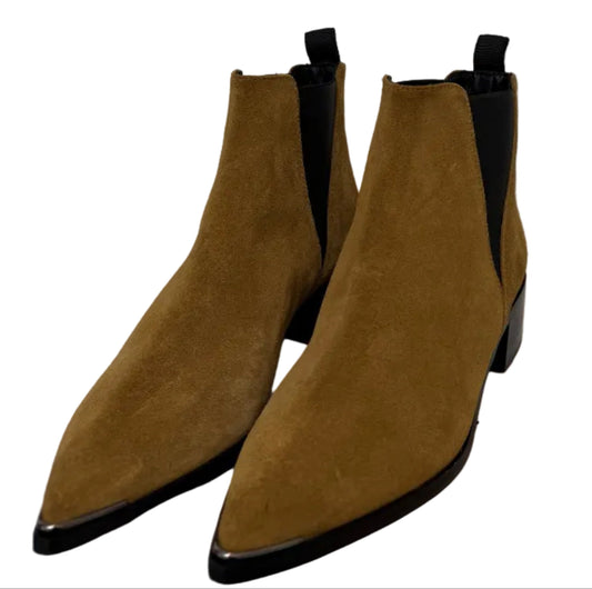 Acne Jensen boots i semsket skinn