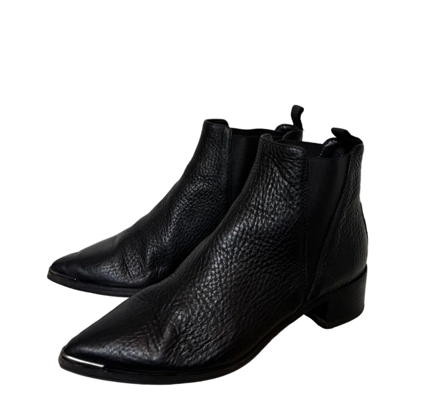Acne Jensen boots i sort skinn