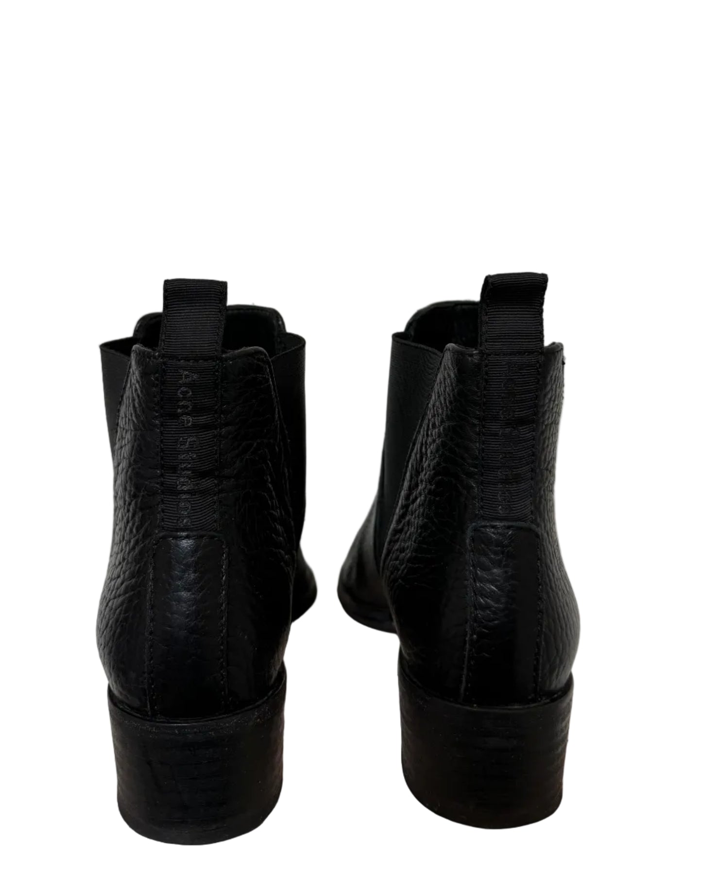 Acne Jensen boots i sort skinn