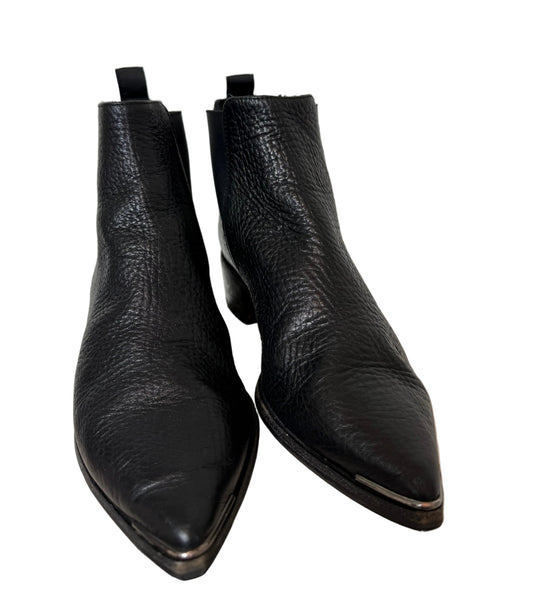 Acne Jensen boots i sort skinn