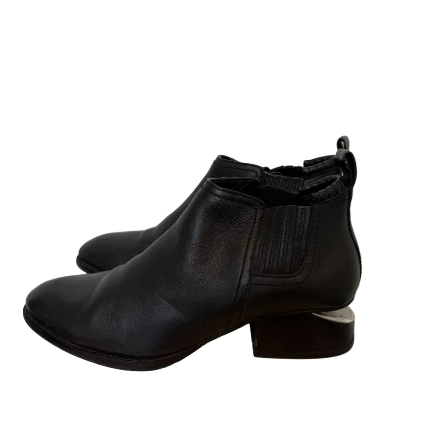 Alexander Wang boots i sort skinn