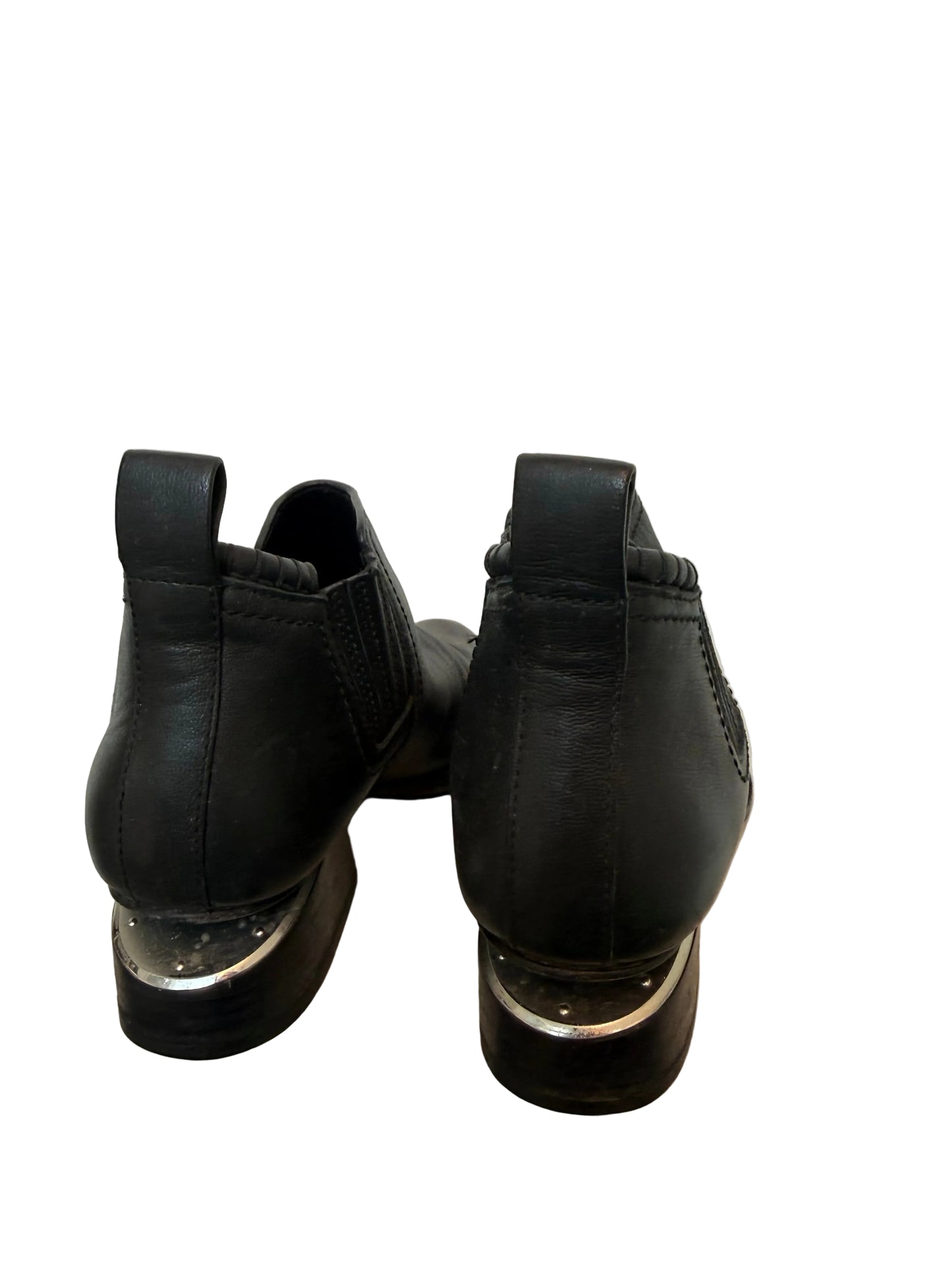 Alexander Wang boots i sort skinn