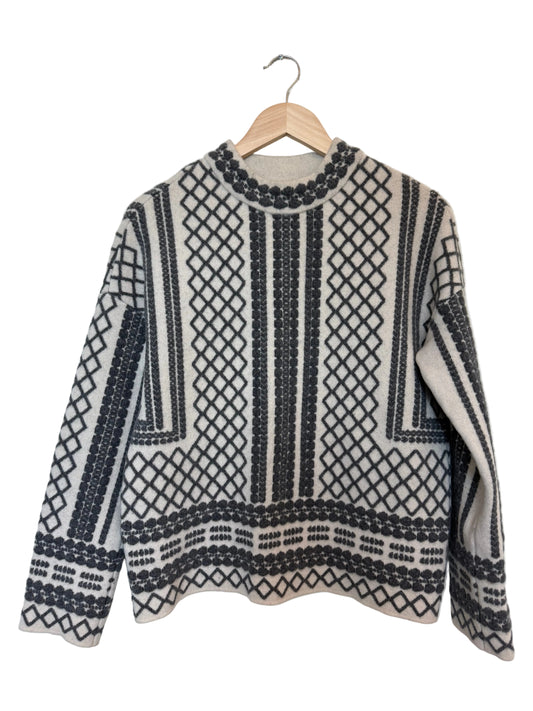 Tory Burch Merino Jacquard Sweater