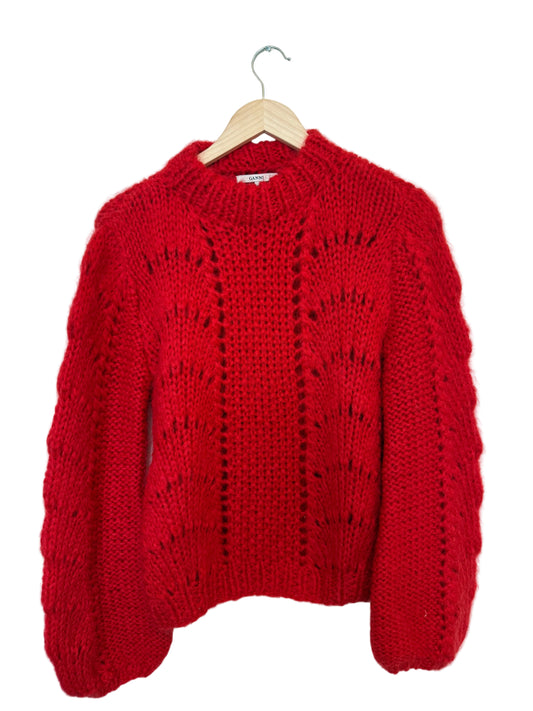 GANNI The Julliard Mohair rød
