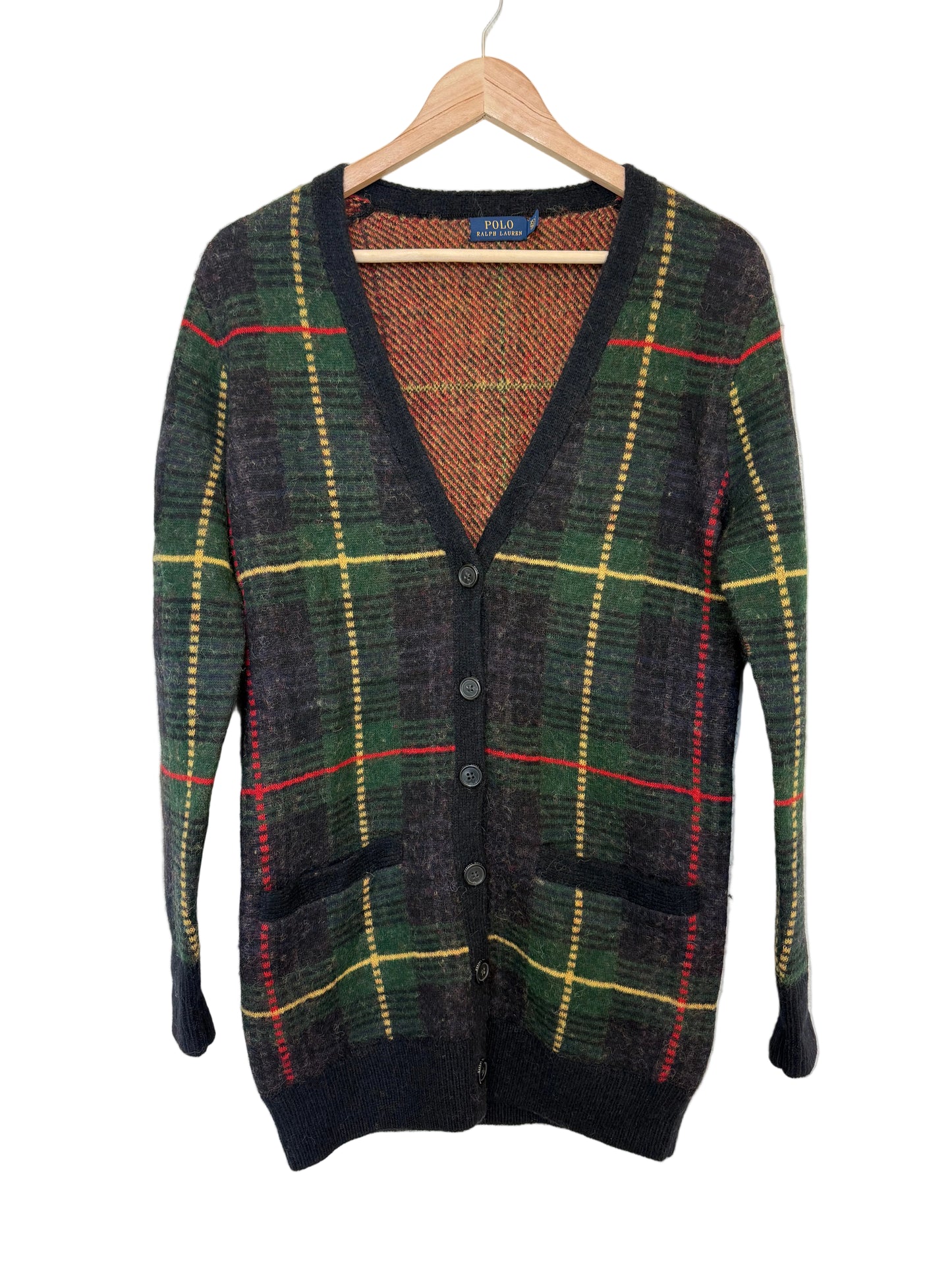 Polo Ralph Lauren Tartan Wool Blend Cardigan