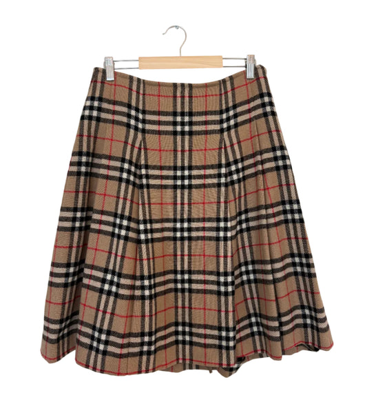 Vintage Burberrys ullskjørt