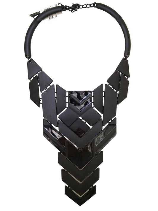 Art deco-inspirert geometrisk halskjede