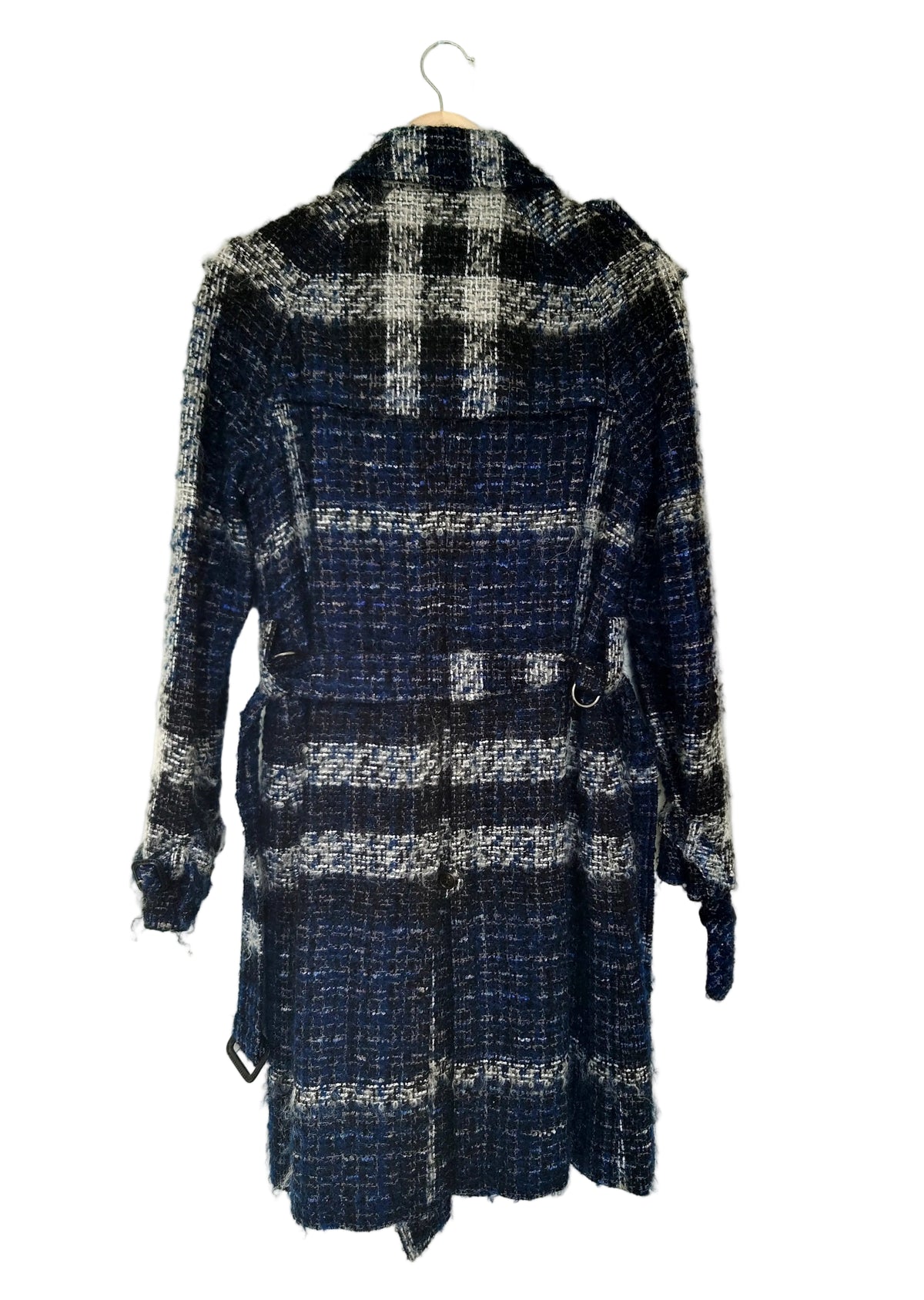 Vintage Burberry dobbeltspent trenchcoat med rutemønster