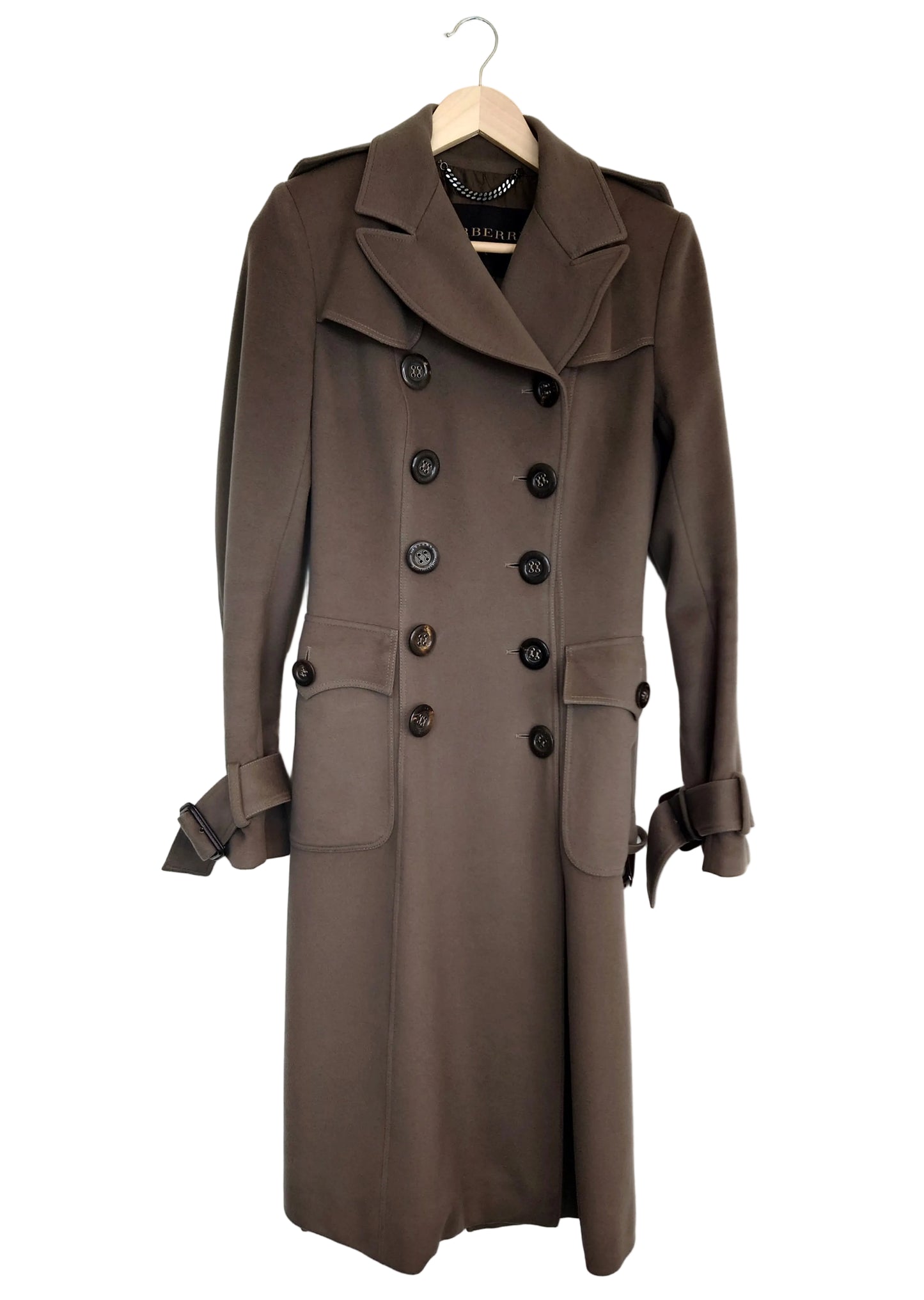 Burberry dobbeltspent kashmir trenchcoat