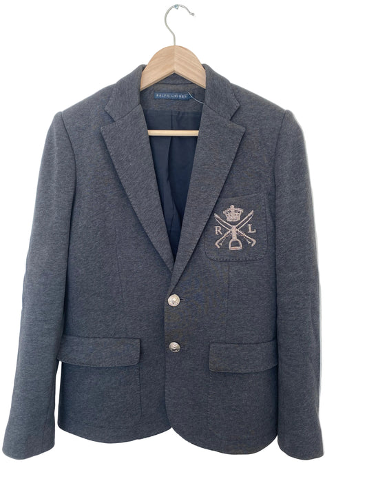 Ralph Lauren blazer med emblem grå