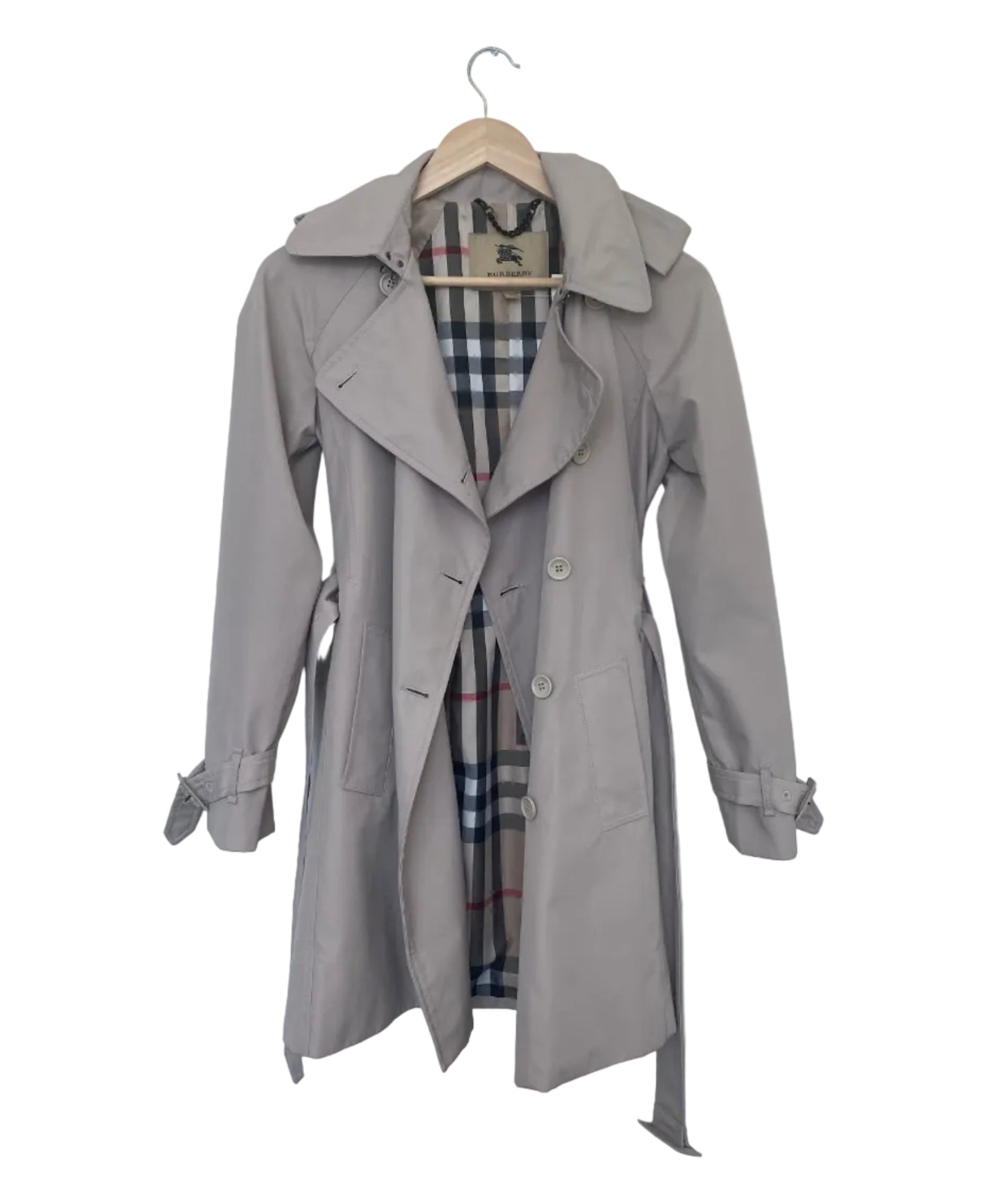Burberry trenchcoat med belte beige