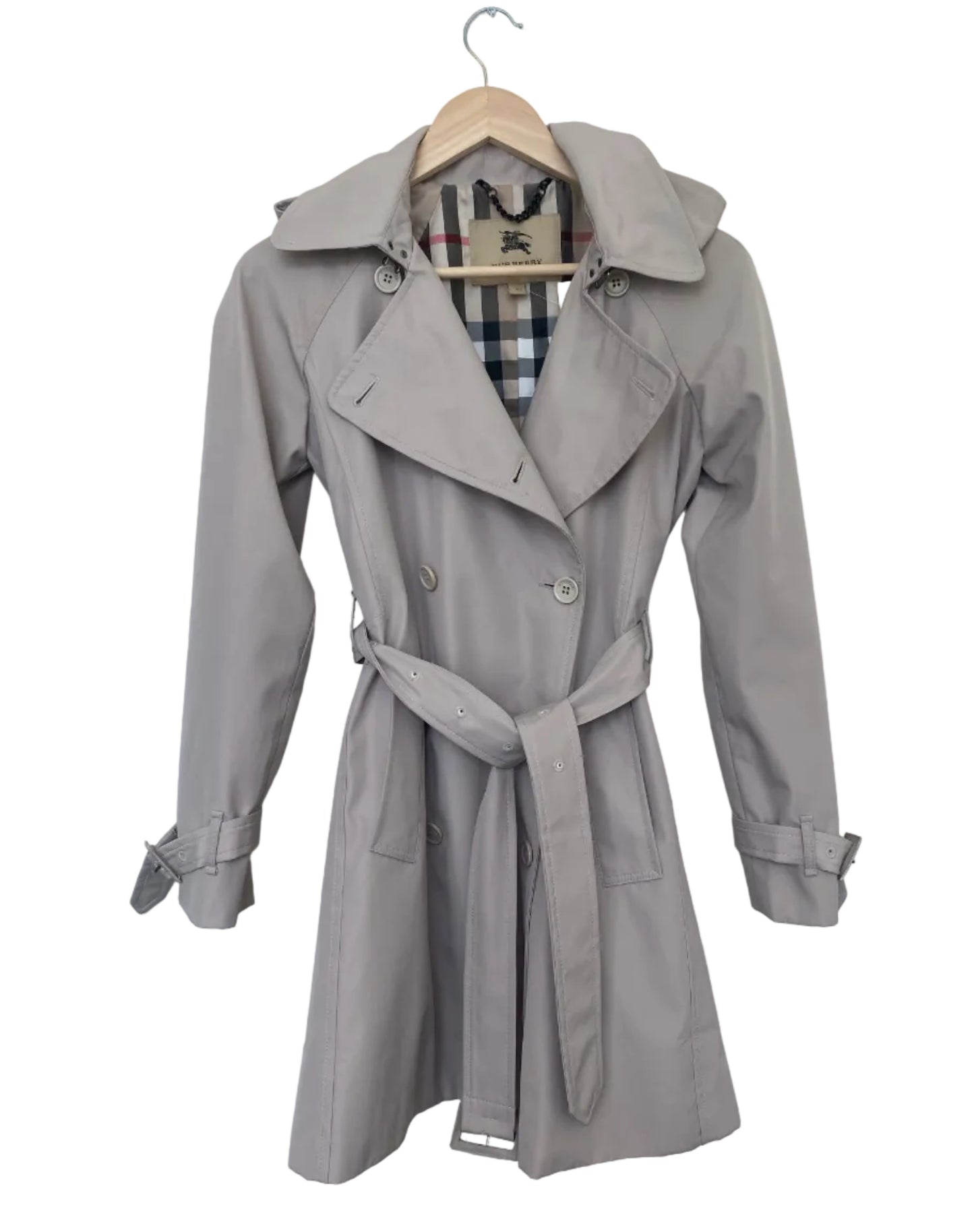 Burberry trenchcoat med belte beige