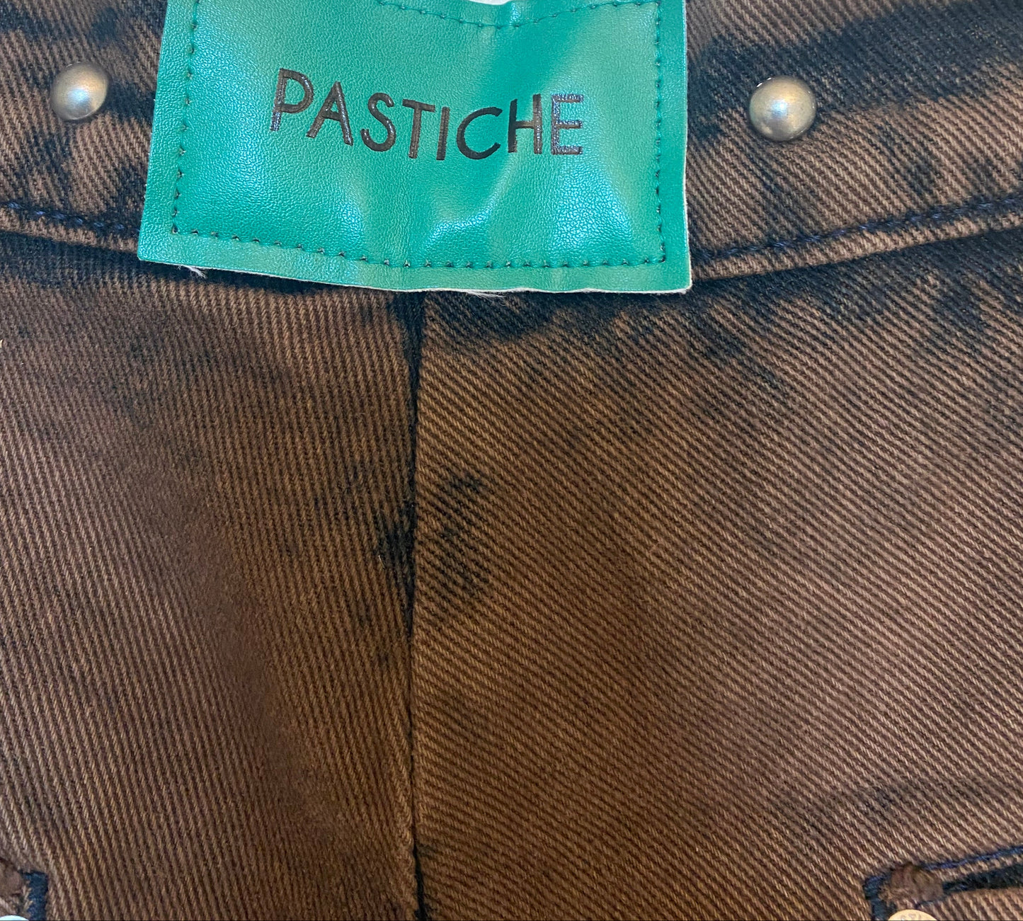 Pastiche denim jeans brun