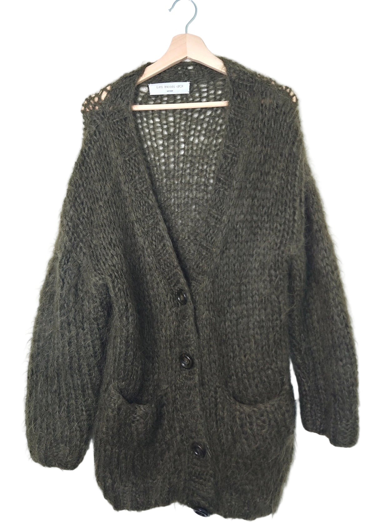 Strikket mohaircardigan fra Les Tricots d'O!