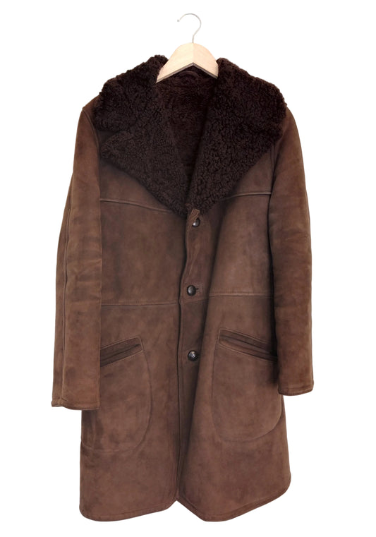 Sheepskin saueskinnsjakke brun
