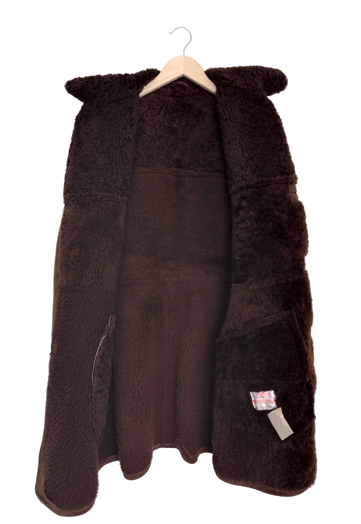 Sheepskin saueskinnsjakke brun